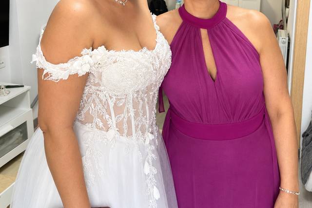 Novia y mamá de la novia