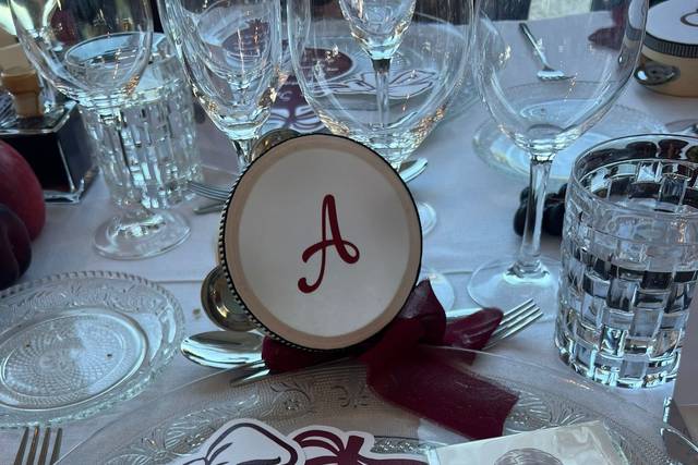 Los detalles de la mesa