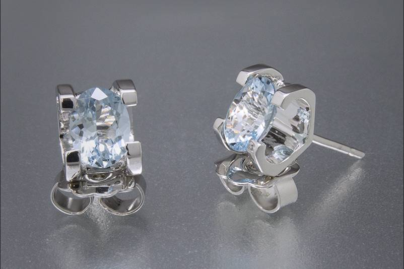 Pendientes oro y diamantes