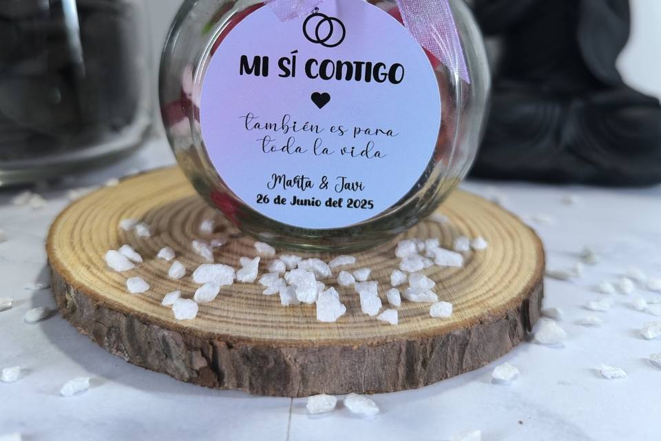 Bote de chuches personalizado