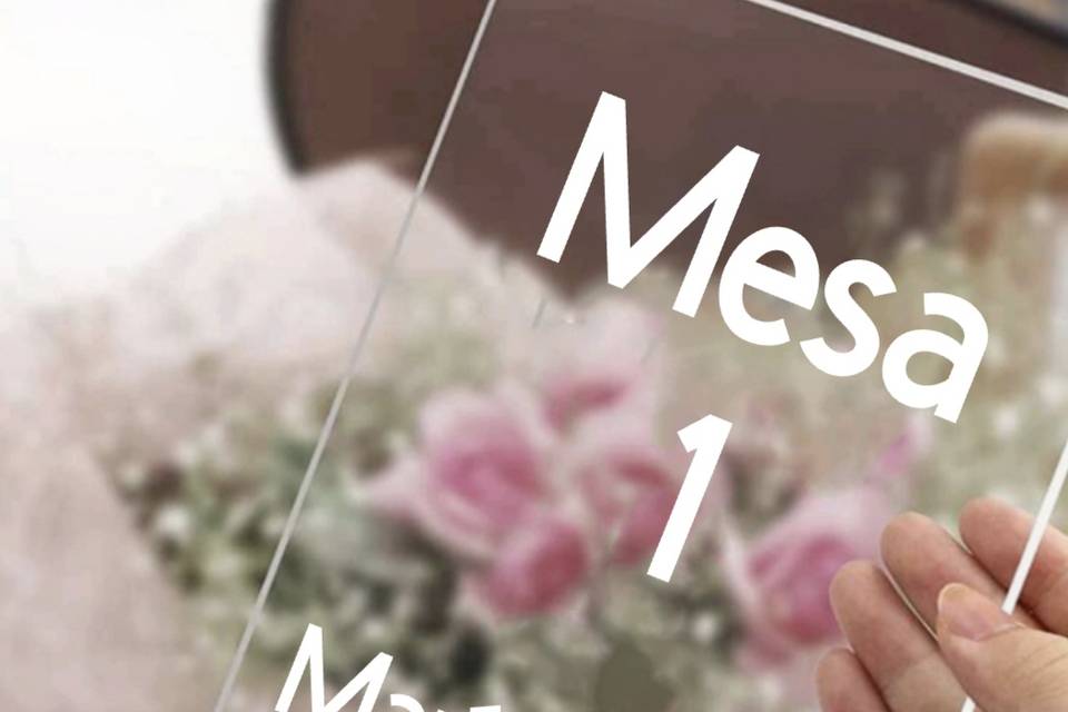 Marcador de mesa personalizado