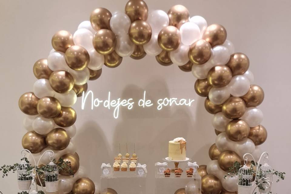 Mesa dulce y photocall