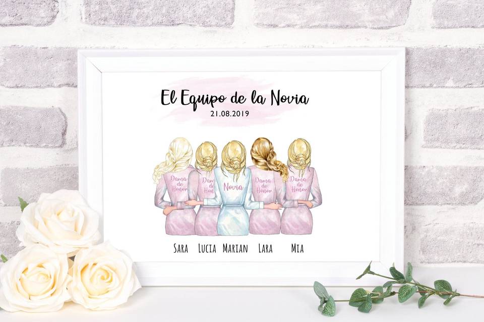 Regalo para las amigas de la novia