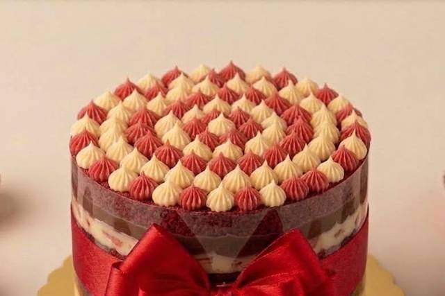 Tarta chocolate blanco y fresa