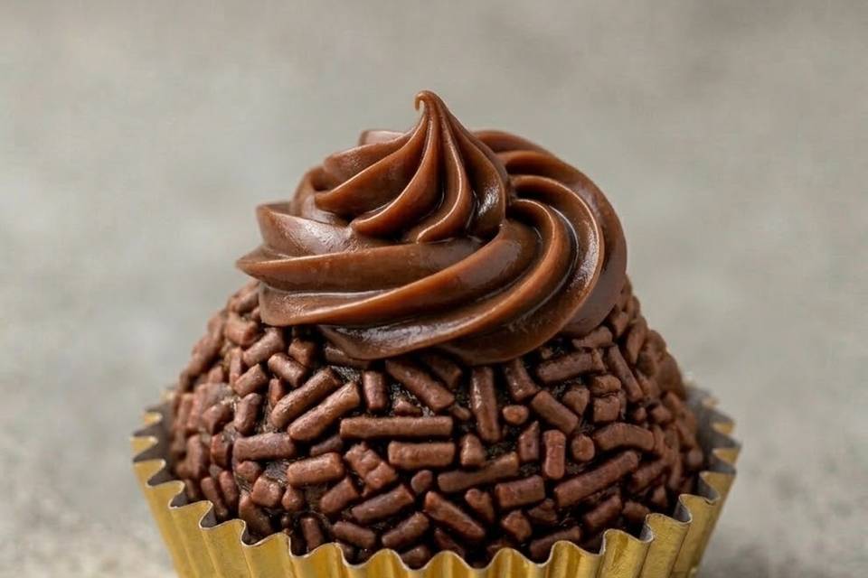 Brigadeiro de chocolate negro