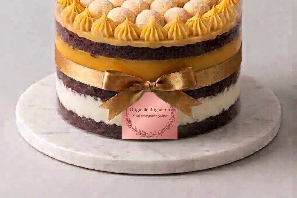 Tarta leche y maracuyá