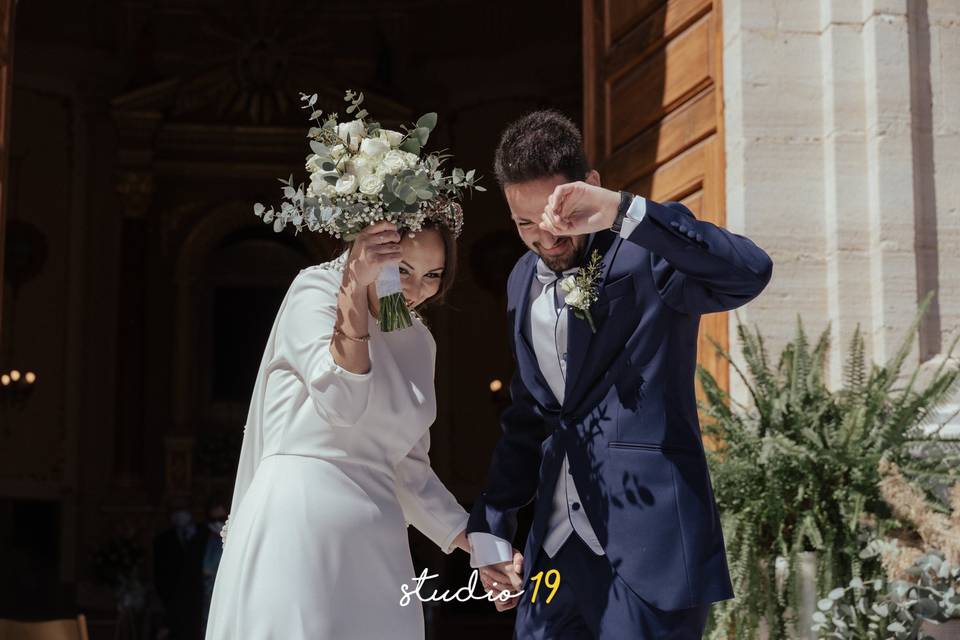 Arroz, boda de Maria y Luis