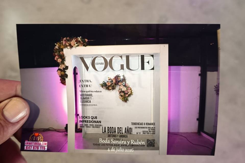 Cómo queda fotocall Vogue