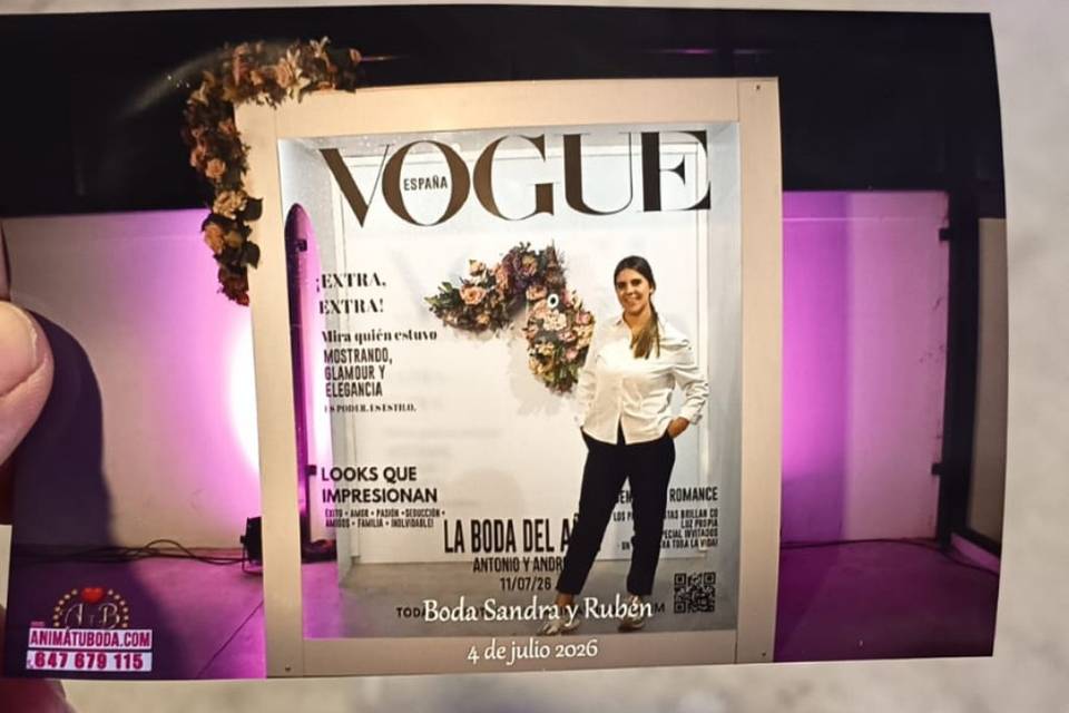 Glamour con Vogue fotocall