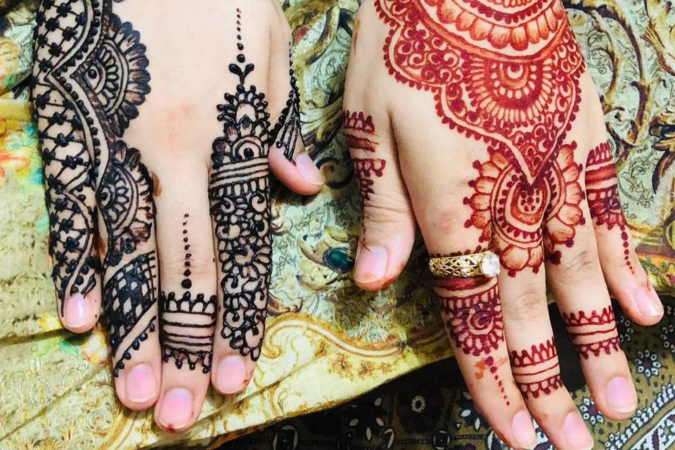 Diseño de henna tradiciona