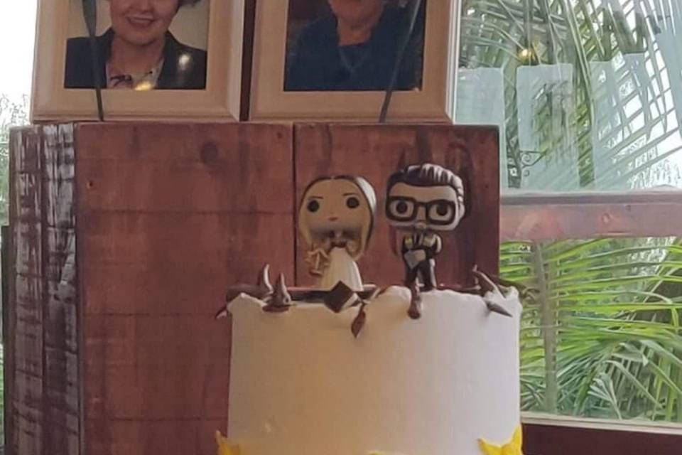 En la tarta nupcial