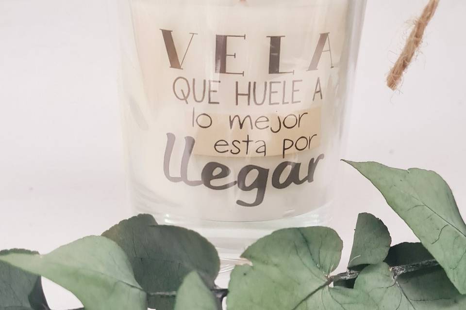 Vela frase para eventos