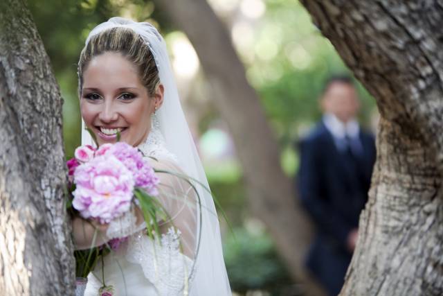 La novia y su ramo
