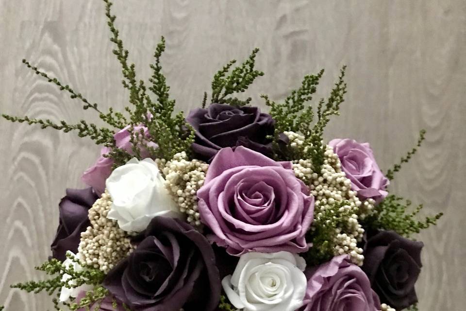 Bouquet de novia flor preservada