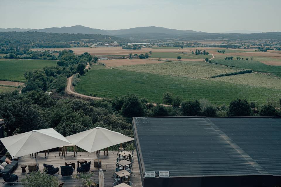 Vistas panorámicas desde masía