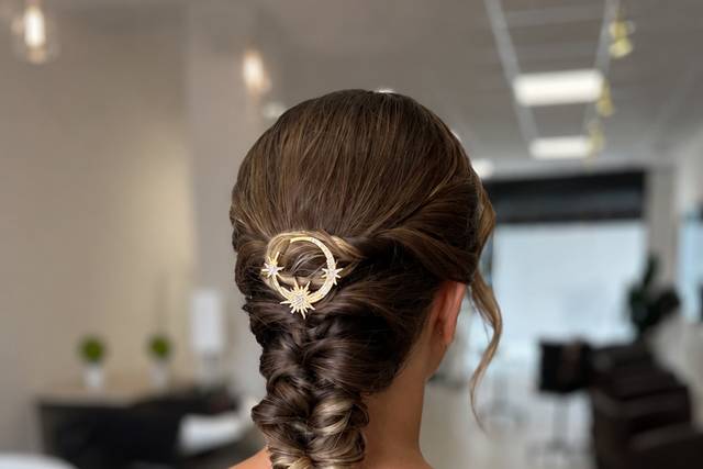 Trenza con joya