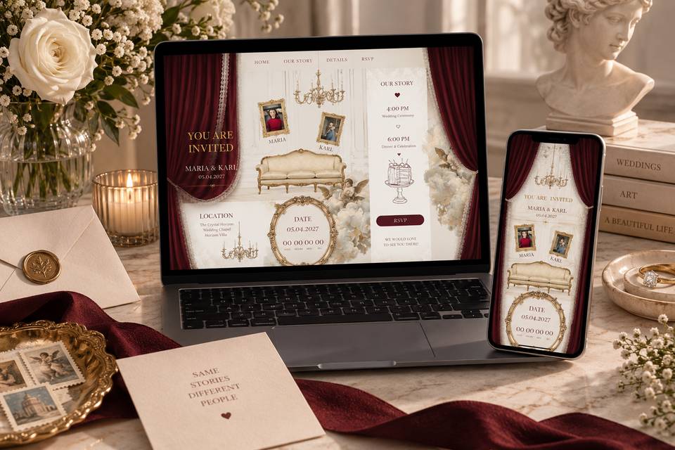 Invitación digital de boda