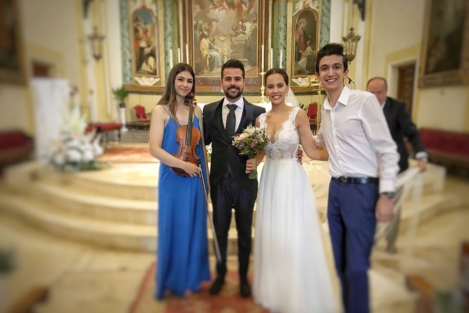 Con María y Álvaro