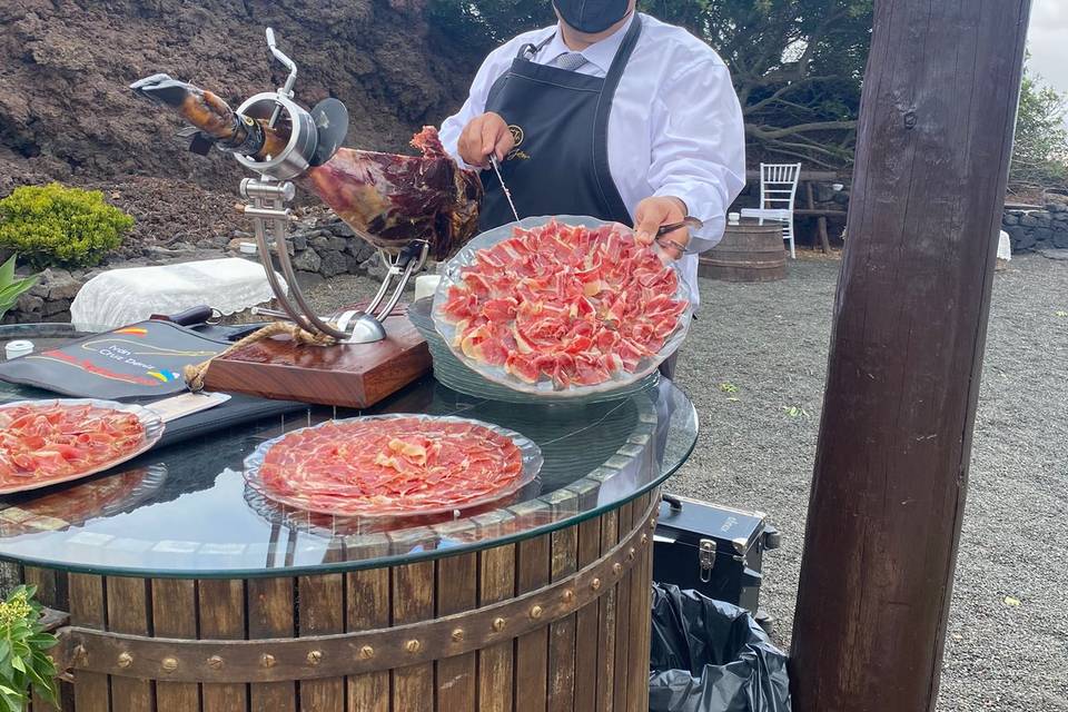 Maestro cortador de jamón