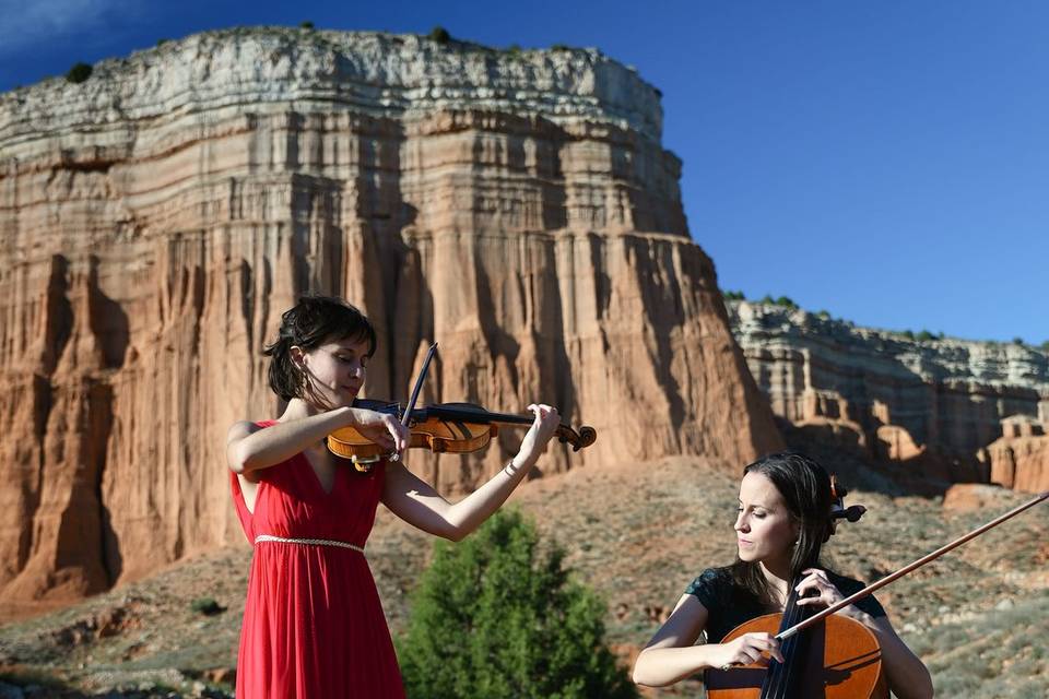 Violín y violoncello