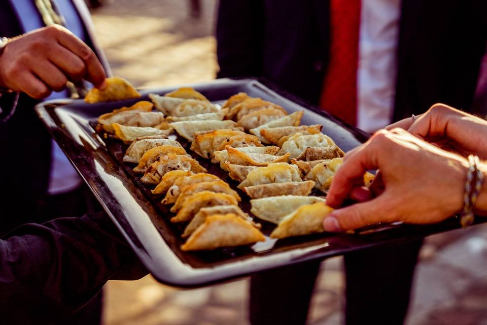 Gyoza de pato a la naranja