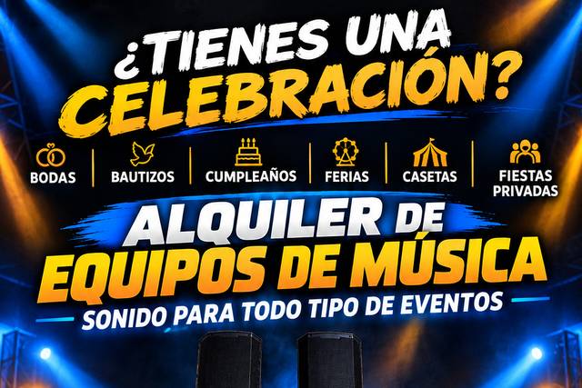 Alquiler de equipo de música