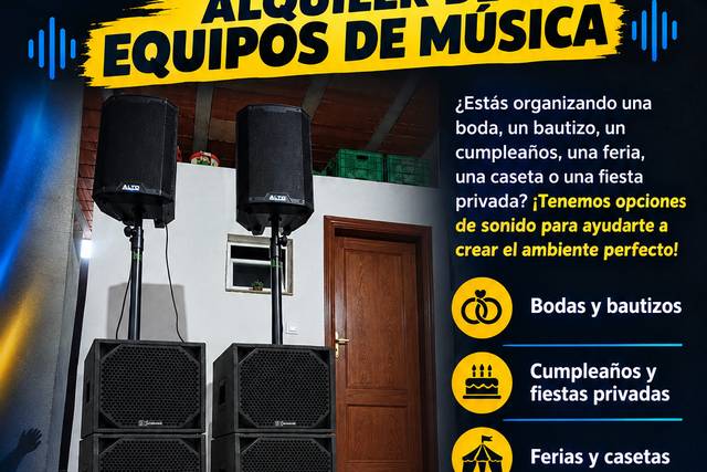 Alquiler de equipo de música