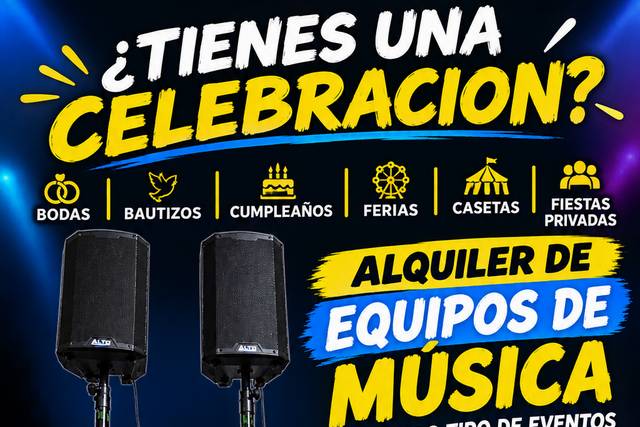 Alquiler de equipo de música