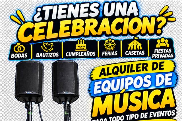 Alquiler de equipo de música