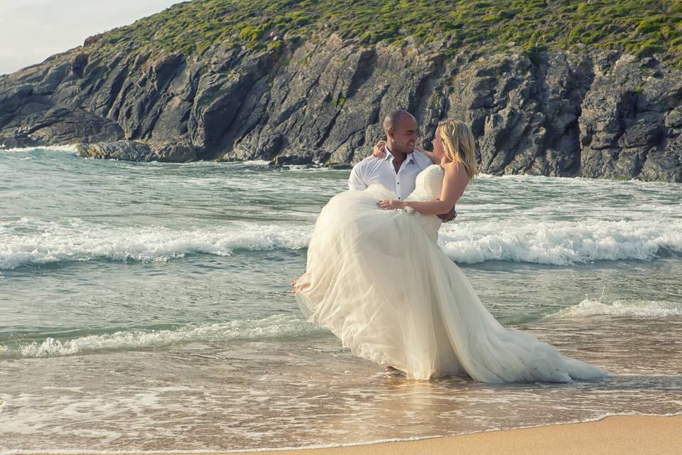 Postboda en la playa