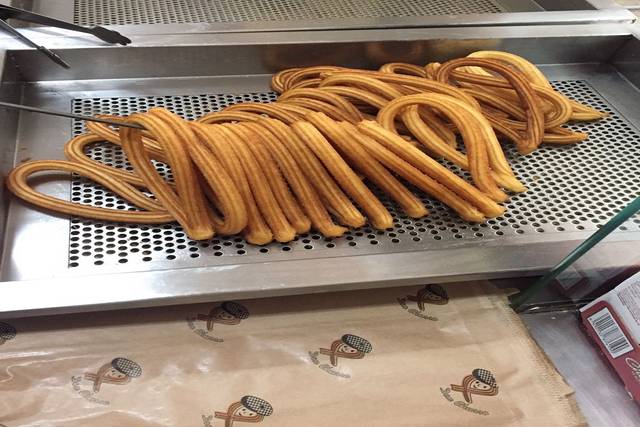 Churros recién hechos