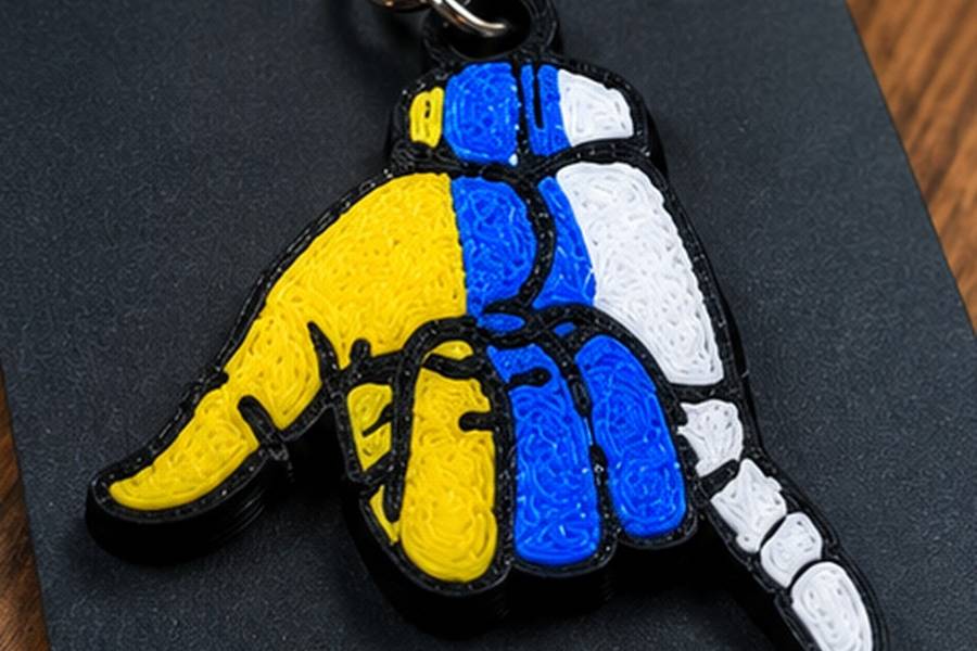 Llavero personalizado impreso en 3D