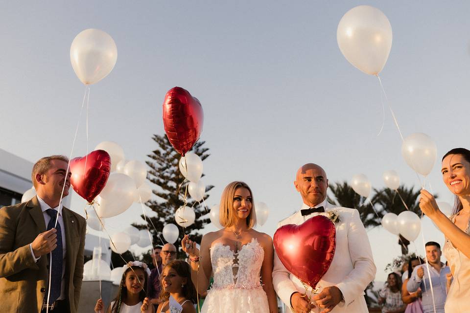 Suelta de globos