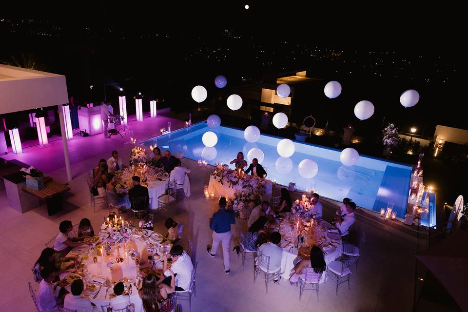 Montaje Boda en Piscina