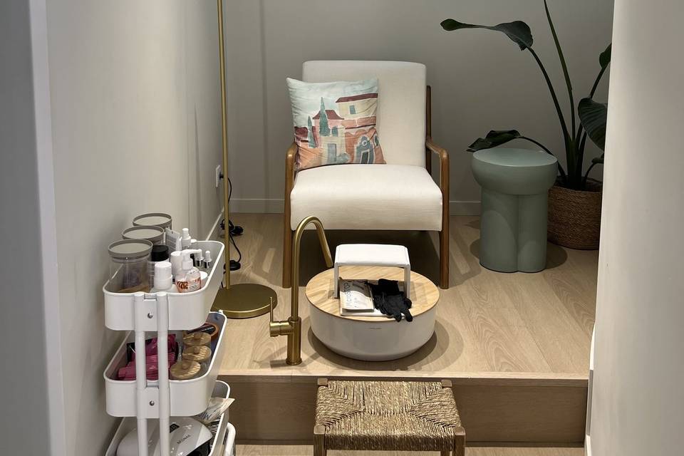Espacio de pedicura