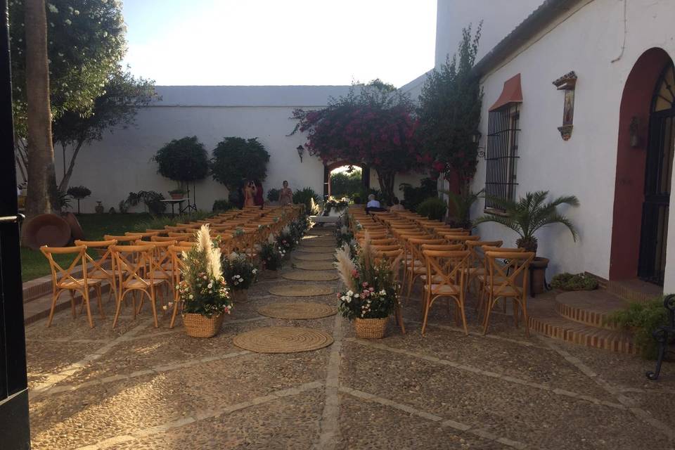 Boda civil patio