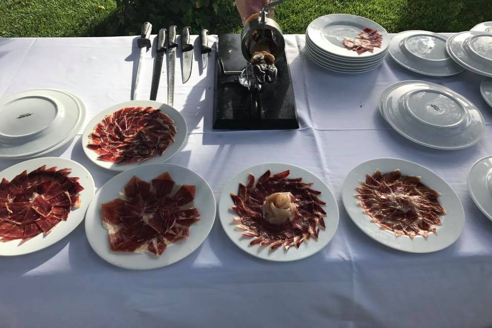 Platos de jamón