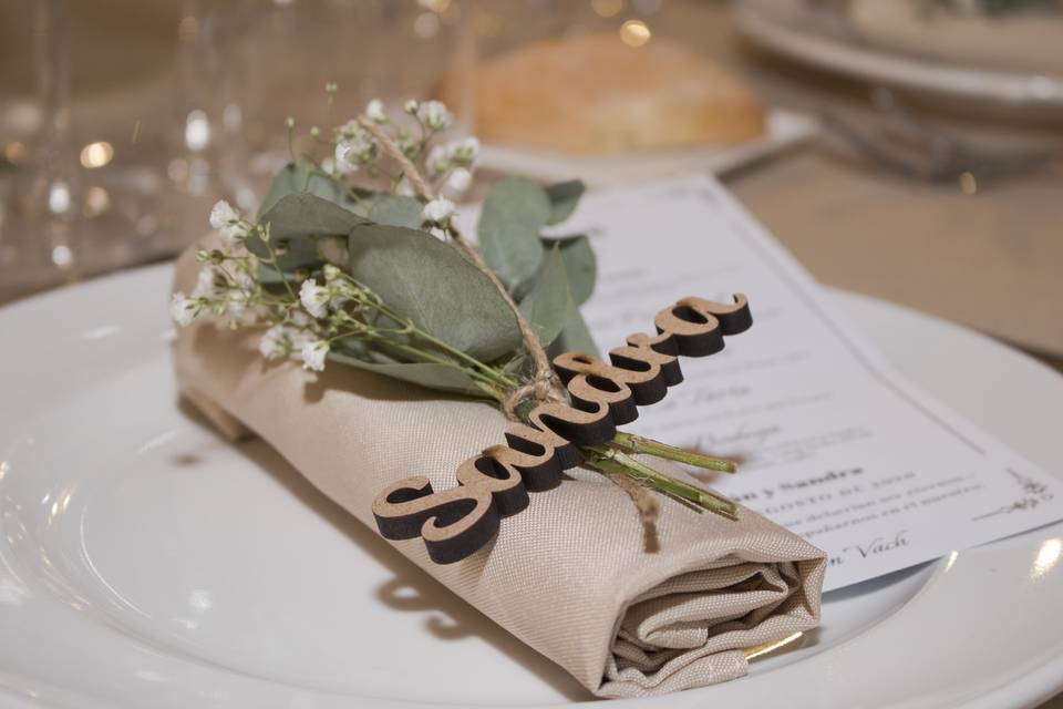 Detalles en mesa