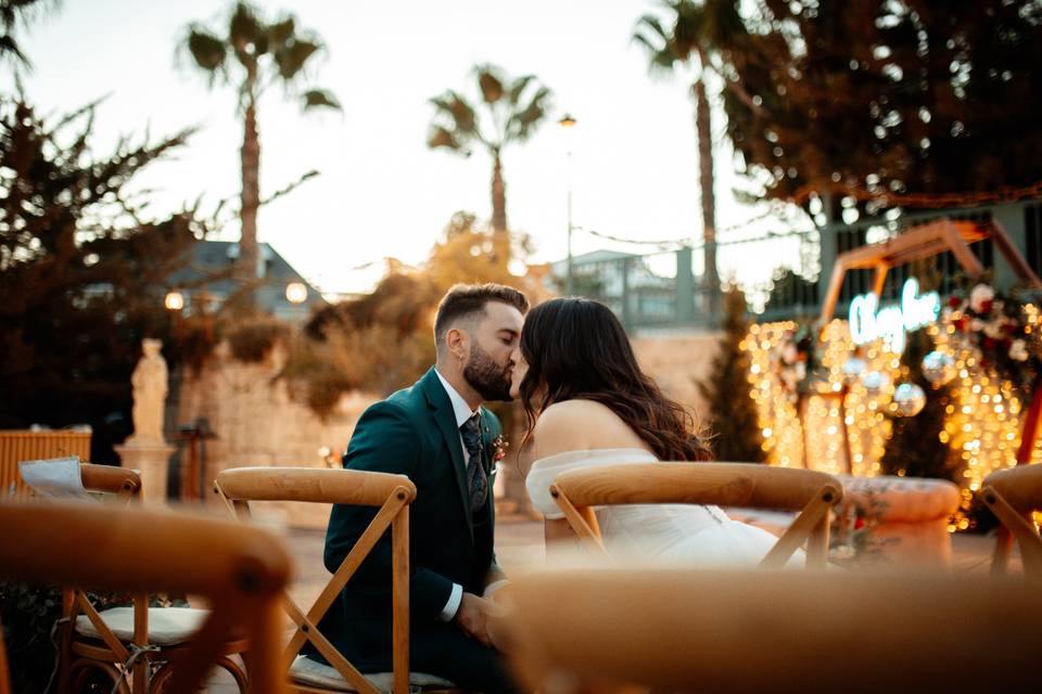 Sesión postboda día boda