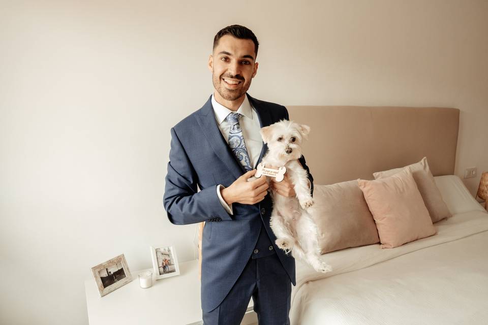 Novio y su mascota