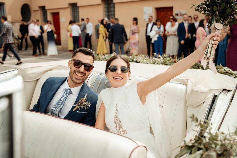 Salida de iglesia boda