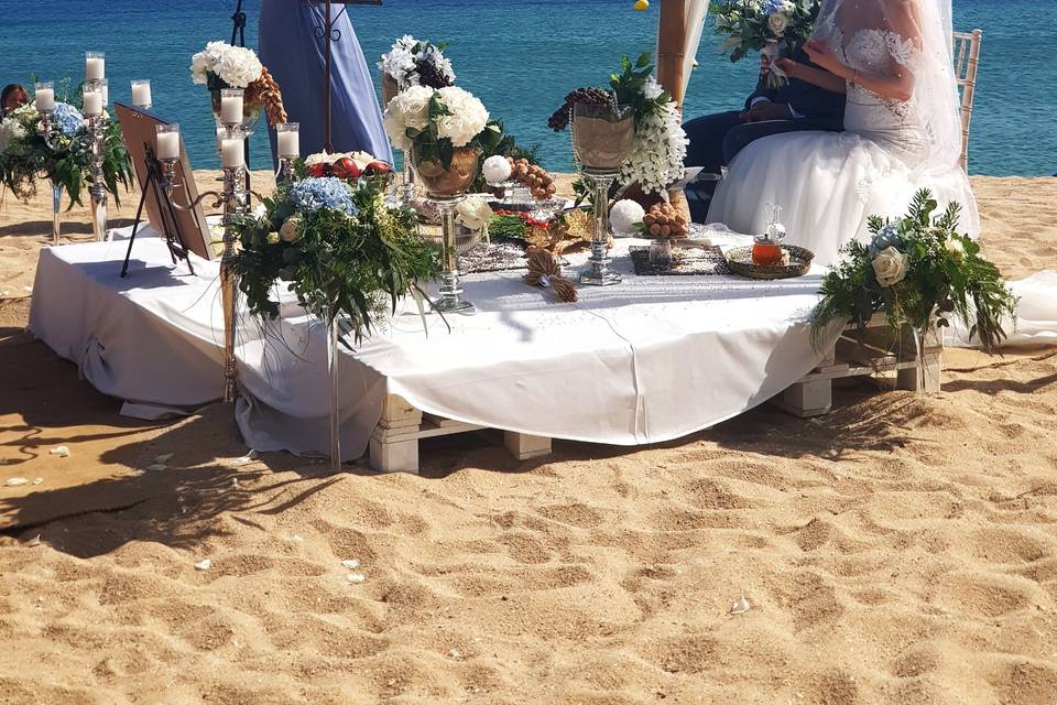 Boda frente al mar