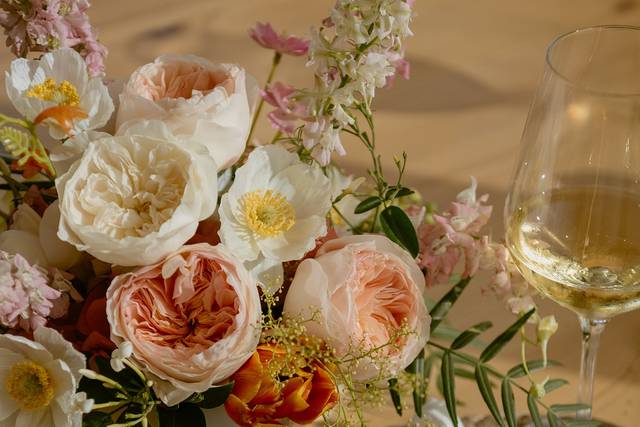 Centro floral de mesa