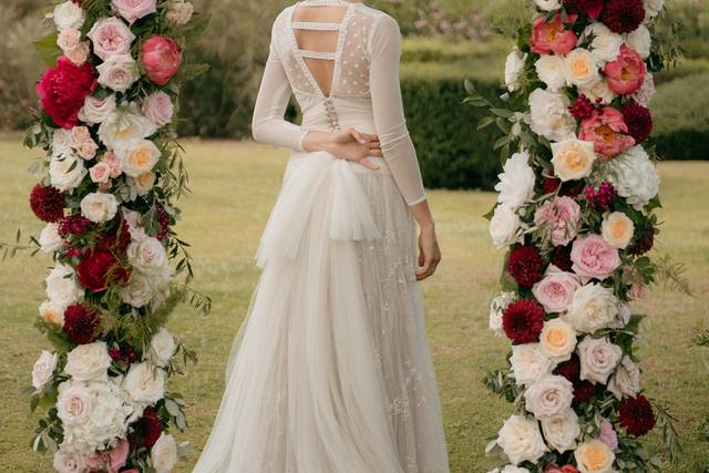Arco floral de ceremonia