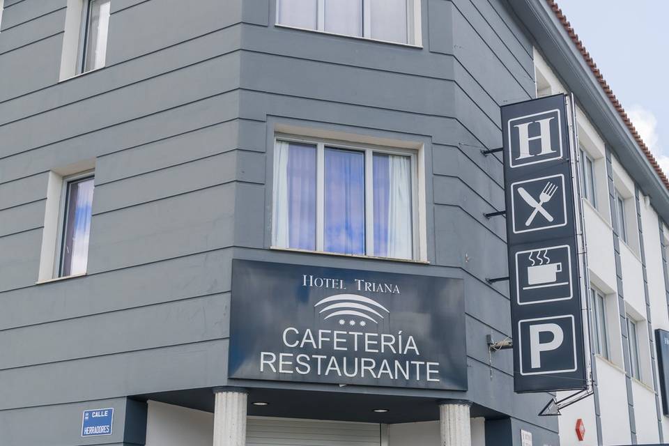 Entrada cafetería restaurante
