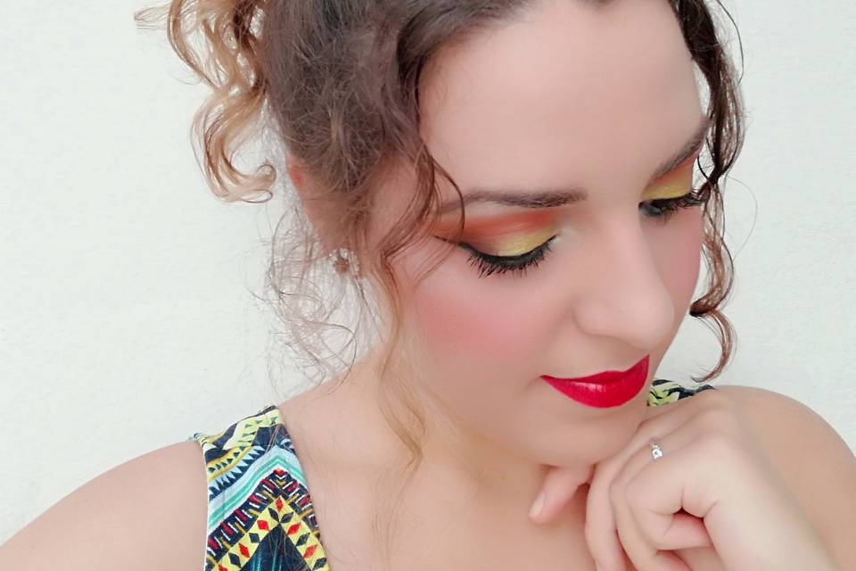 Maquillaje colorido