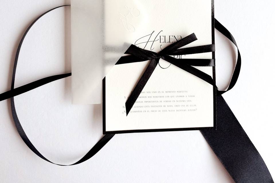 Invitación minimalista
