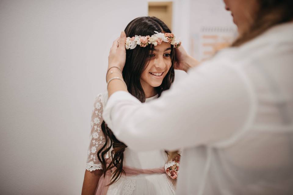 Diadema de flores