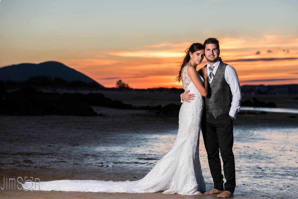 Postboda en la playa