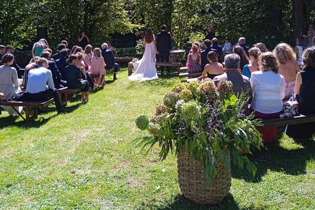 Ceremonia en el jardín